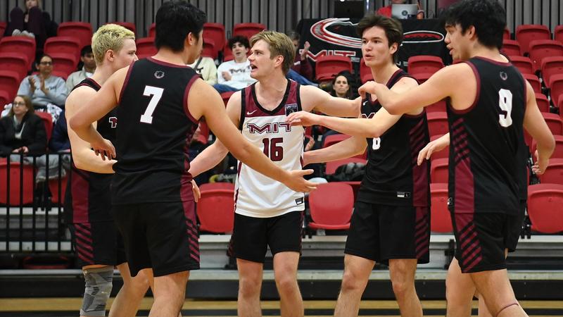 MITAthletics's tweet card. The MIT men's volleyball team has been recognized by both the United Volleyball Conference (UVC) and the American Volleyball Coaches Association (AVCA) for Academic Excellence. The Engineers posted a...