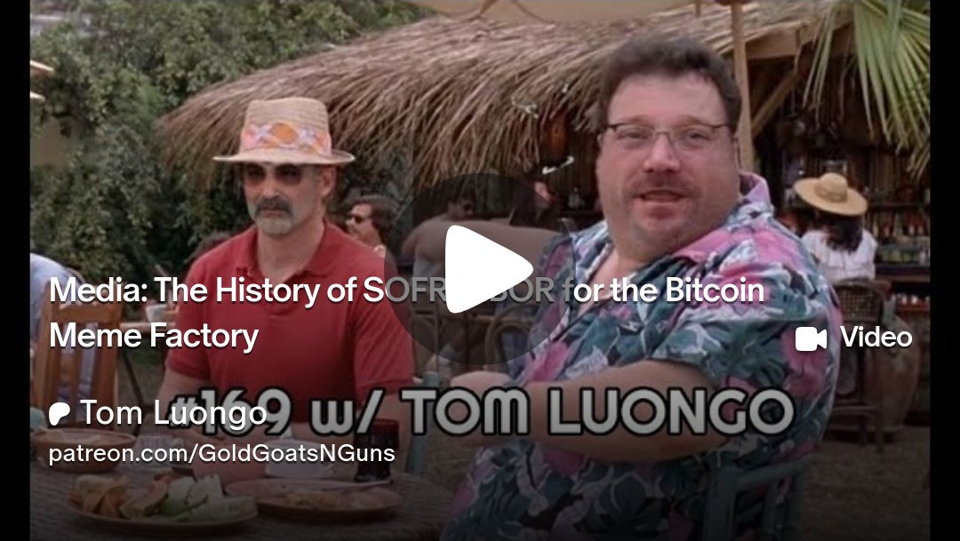 TFL1728's tweet card. Get more from Tom Luongo on Patreon