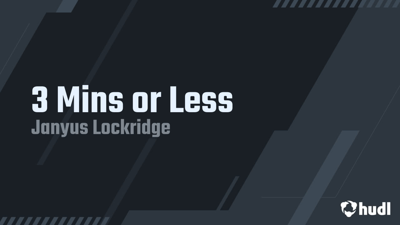 JanyusLockridge's tweet card. 3 Mins or Less