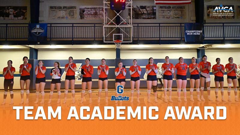 gburgbullets's tweet card. The Gettysburg volleyball team earned the American Volleyball Coaches Association Team Academic Award sponsored by INTENT for the 2024-25 season.