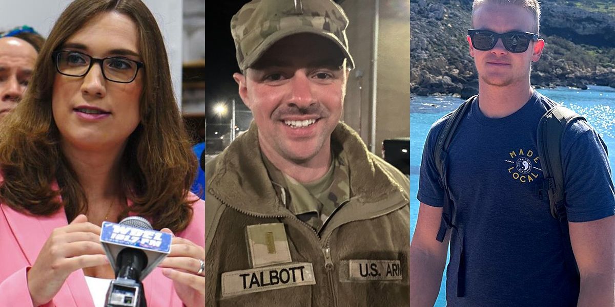 TheAdvocateMag's tweet card. “These are Americans who have served with honor, with distinction, and with unshakable patriotism,” the Delaware Democrat said