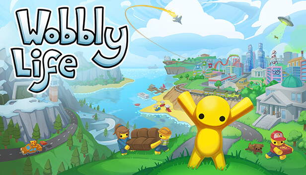 WobblyLifeDev's tweet card. Wobbly Life is a vibrant open-world physics sandbox. Play with your friends online or in local co-op, with exciting jobs, mini games and wacky story missions. Earn cash to spend in the world on...