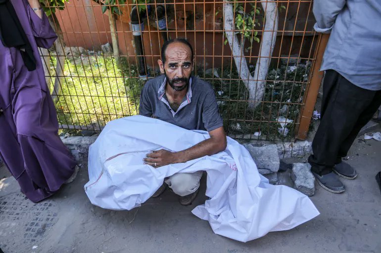 Gaza_Herald's tweet card. The crisis in Gaza has reached a tragic point where basic human needs like food, water, and medicine have become subjects