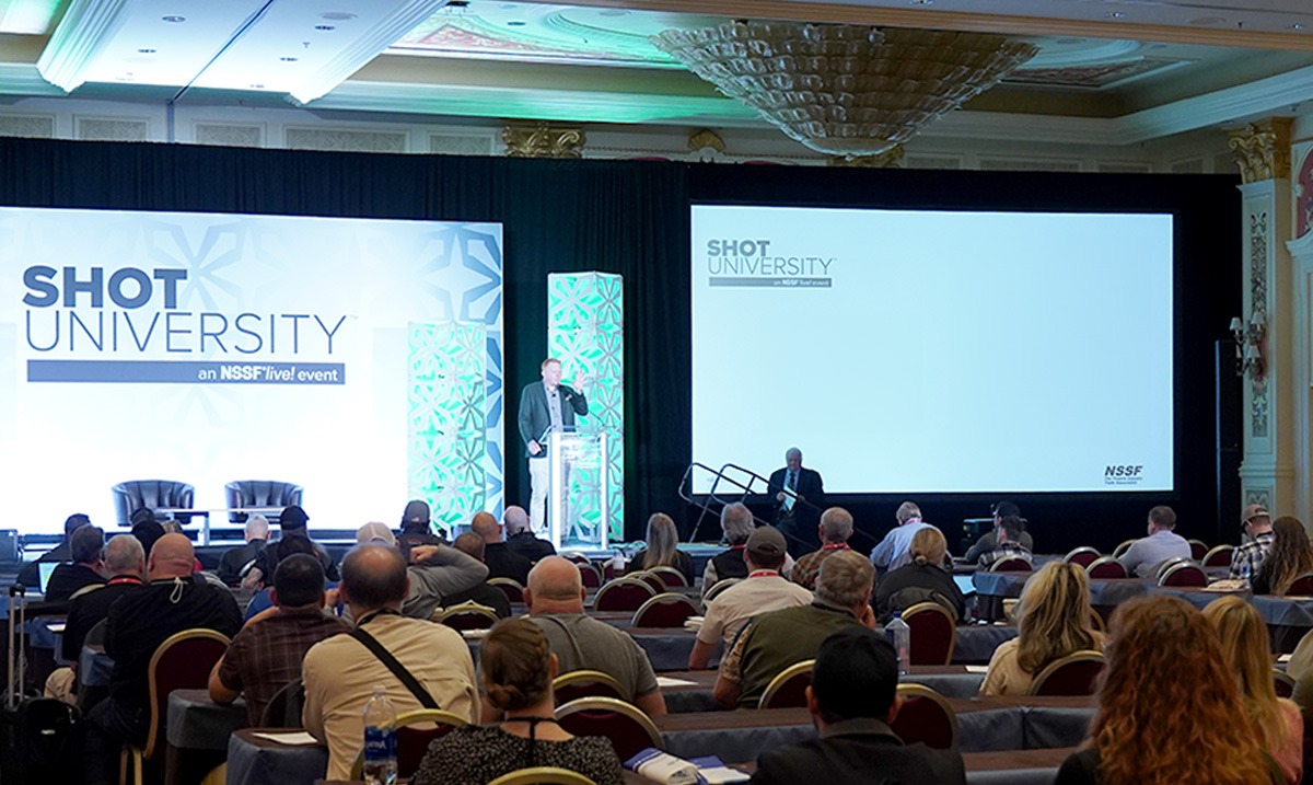 NSSF's tweet card. SHOT University has called for presentations for its educational sessions at the 2026 NSSF SHOT Show. Submissions are due by August 4, 2024.