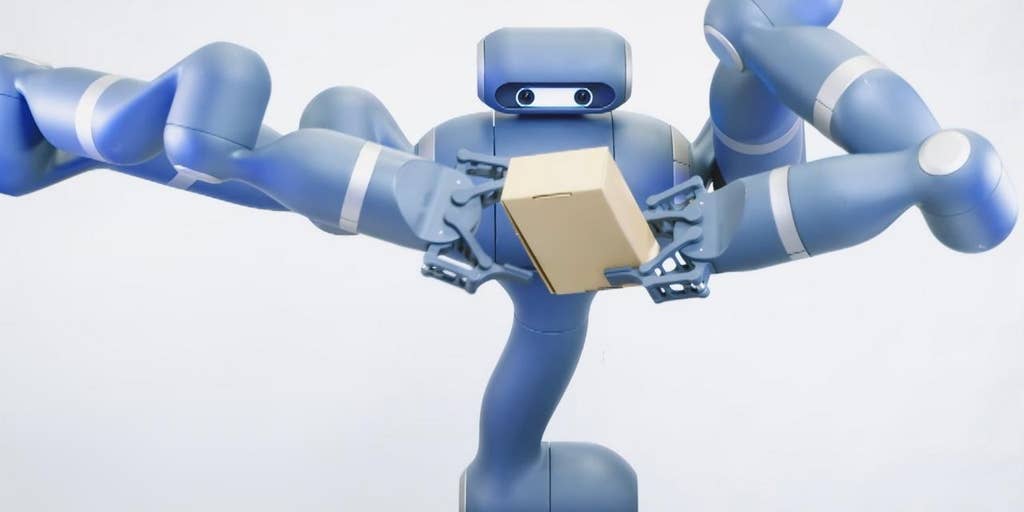 FoxNewsAI's tweet card. Unlike other robots that perform limited functions, KR1 can move, lift and think like a human, only faster and more reliably.