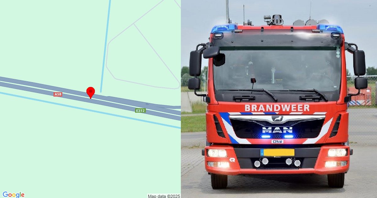 VRZ's tweet card. Op de A58 van Goes naar Vlissingen is een vrachtwagen gekanteld ter hoogte van 's-Heer Arendskerke. Als gevolg daarvan is de snelweg ter plaatse afgesloten. Rijkswaterstaat stelt een omleidingsroute...
