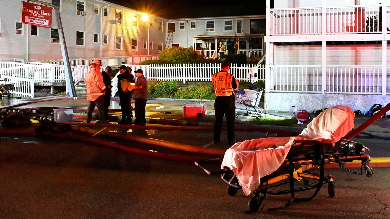 Smee81's tweet card. Nine people have been killed and dozens are hurt as a fire tore through an assisted-living facility in Fall River, Massachusetts, officials said.