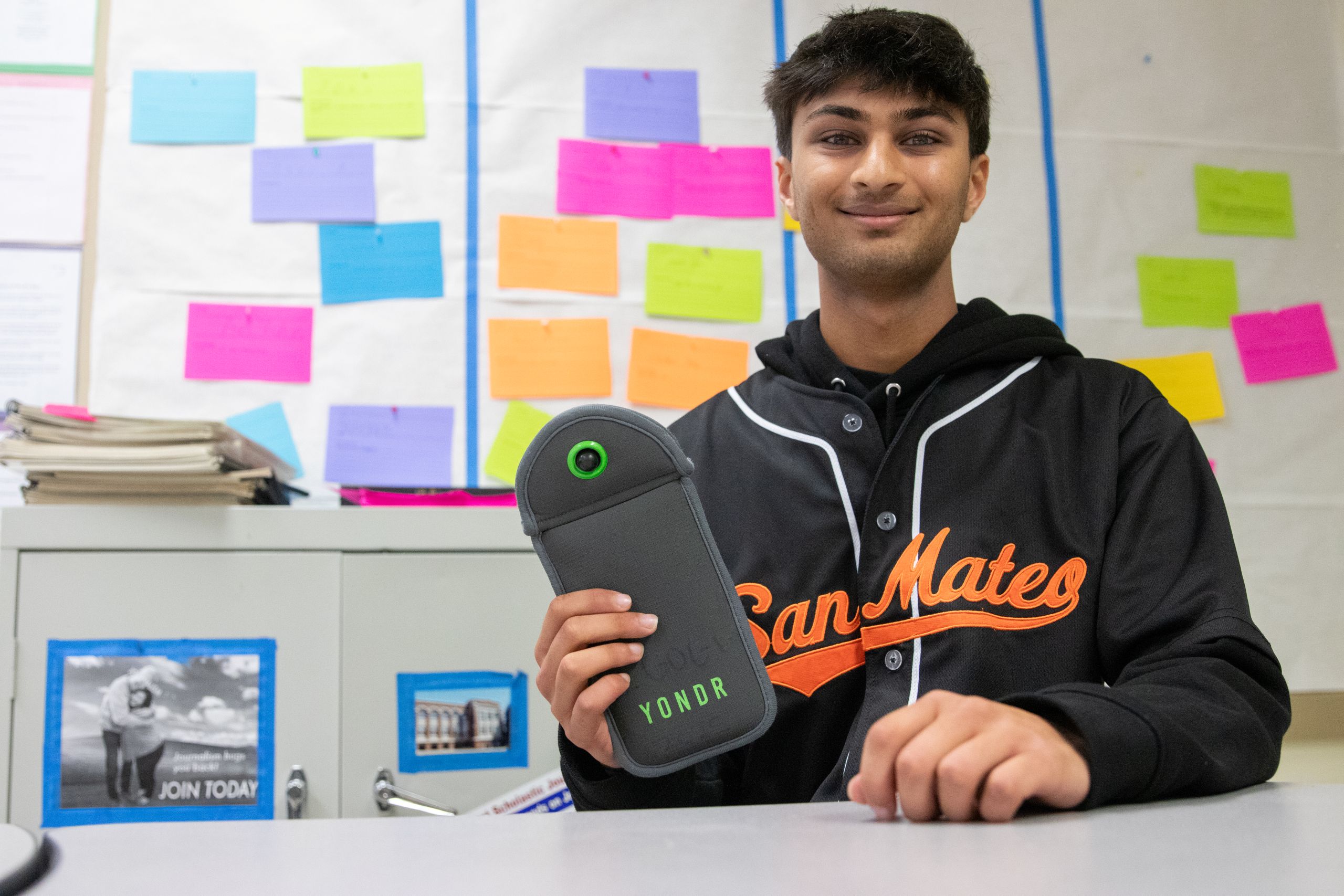 SamGauntt's tweet card. SAN MATEO, Calif. – On a cool Friday morning in April, the halls of California’s San Mateo High School were full of students chatting, running to class or trying to find their friends.  But one com…