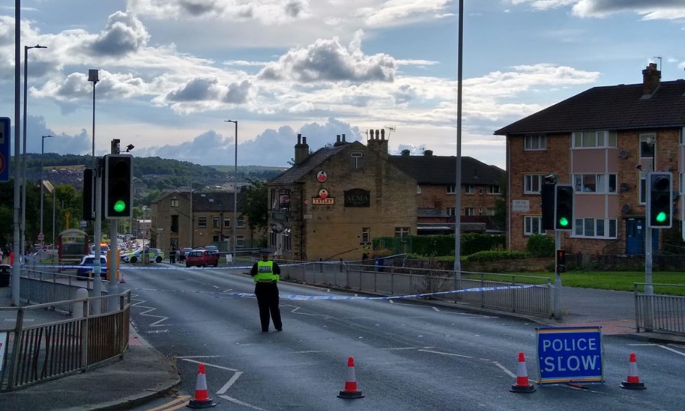 Bradford_TandA's tweet card. Police have issued an update following a fight involving a bladed weapon on a major road.