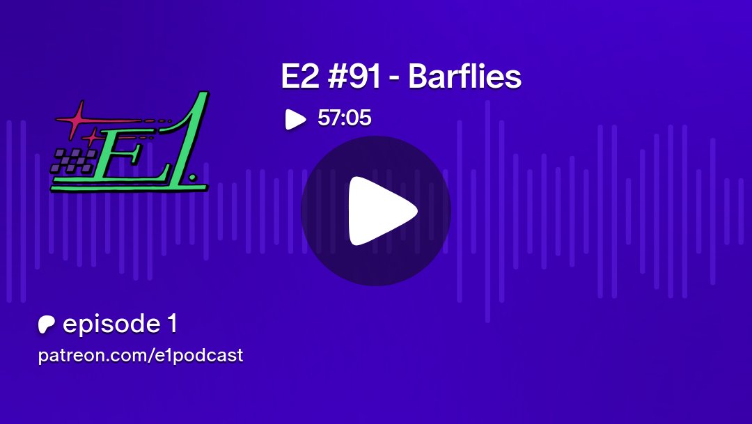 E1podcast's tweet card. Get more from episode 1 on Patreon