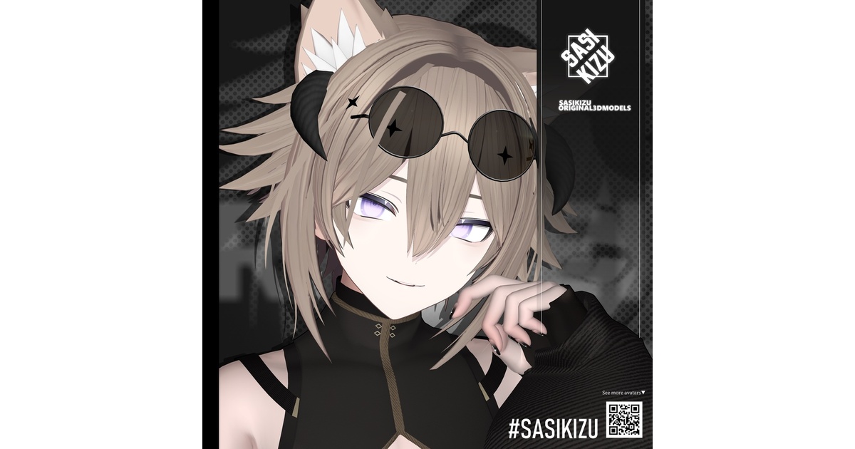 ll0__0llllll's tweet card. 【オリジナル3Dモデル】リンフェイ Rinfei Ver.1.02 --------------------------------------- ◇オリジナル3Dモデル 夢魔の リンフェイ(Rinfei) VRChatでの使用を想定した3Dモデルです。