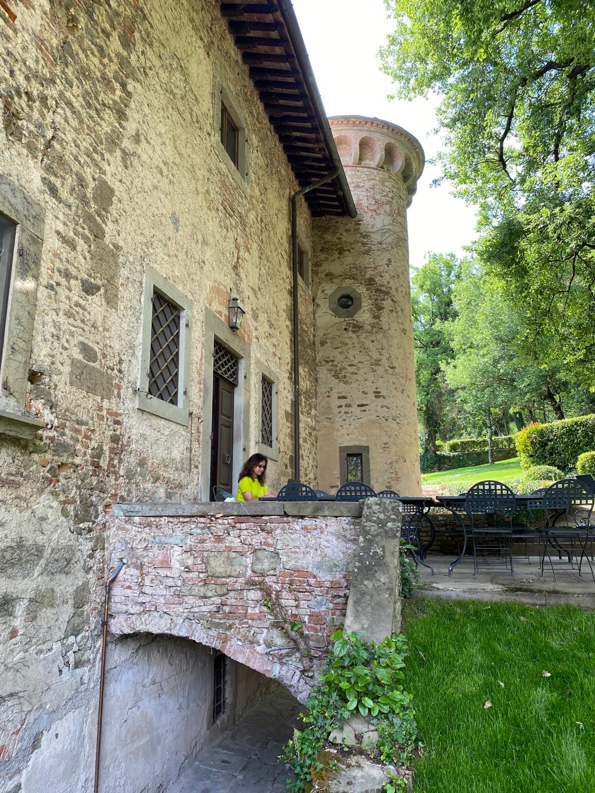 DrKKennedy's tweet card. Was it the scent of wood smoke drifting through the ground floor of the castle from the open fireplace in the massive country kitchen? Or the vases of olive branches and wildflowers we’d picked from...