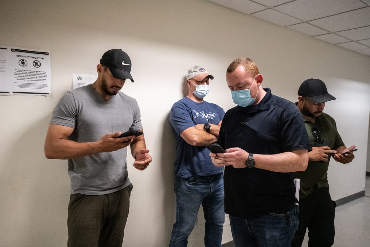 HellGateNY's tweet card. Cat videos, “The Good Place,” and free Slurpies: these are the topics of conversation among federal agents between arrests in immigration court.