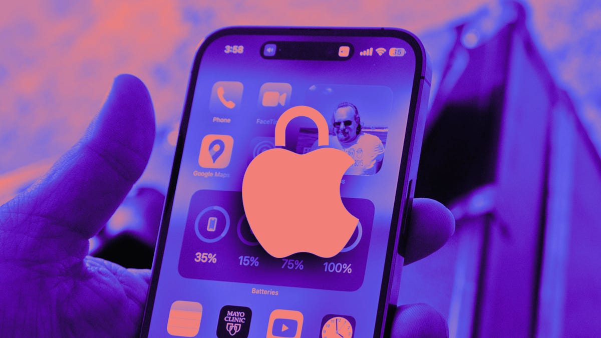 CNET's tweet card. A clash between the US and UK governments could mean Apple's privacy protections remain intact.