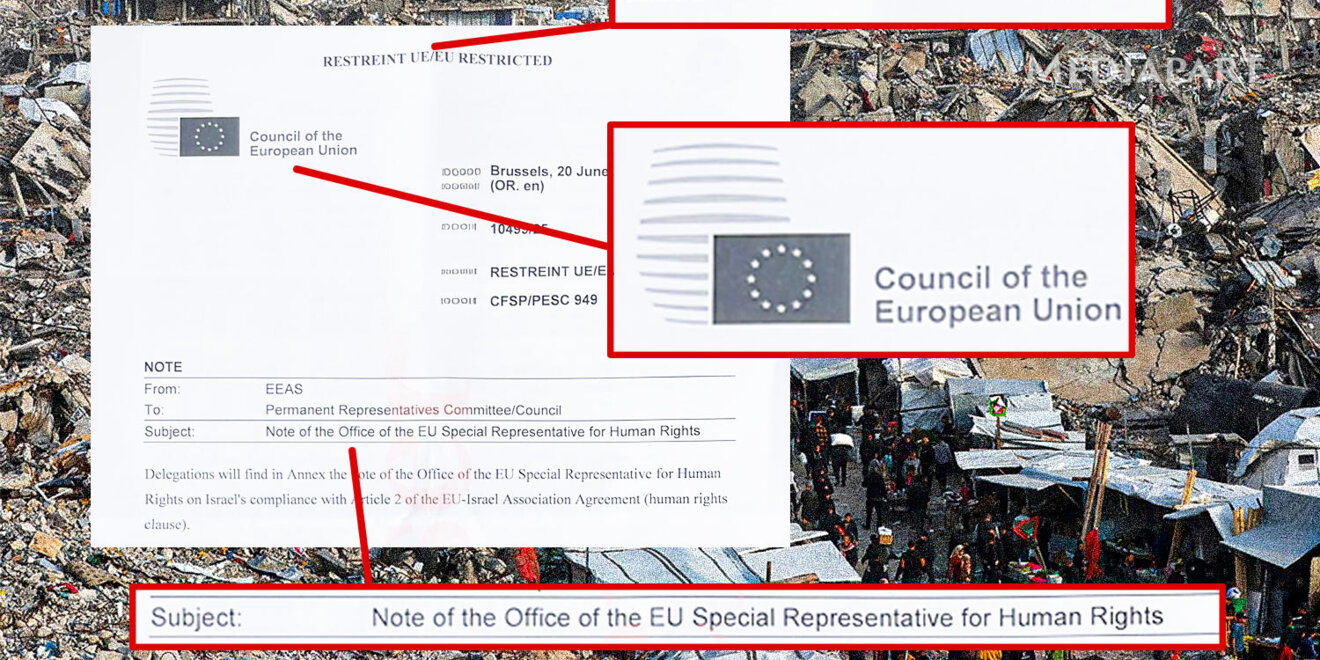 AnttonRouget's tweet card. Fin juin, le Service européen pour l’action extérieure a présenté aux États membres une note sur les violations des droits humains commises par Israël. La réponse des Vingt-Sept est attendue mardi ap…