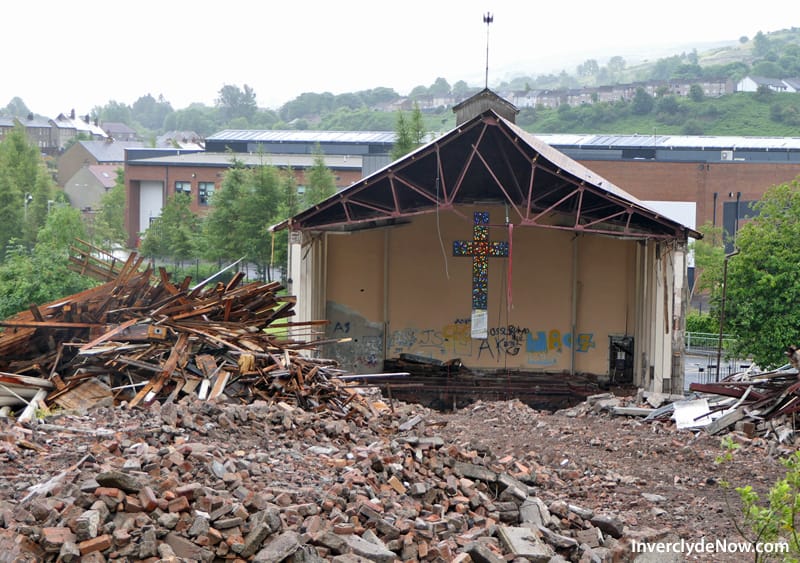 SChurchesTrust's tweet card. THE St Ninian’s Church of Scotland building in Norfolk Road, Larkfield, Greenock has been knocked down. | Read more