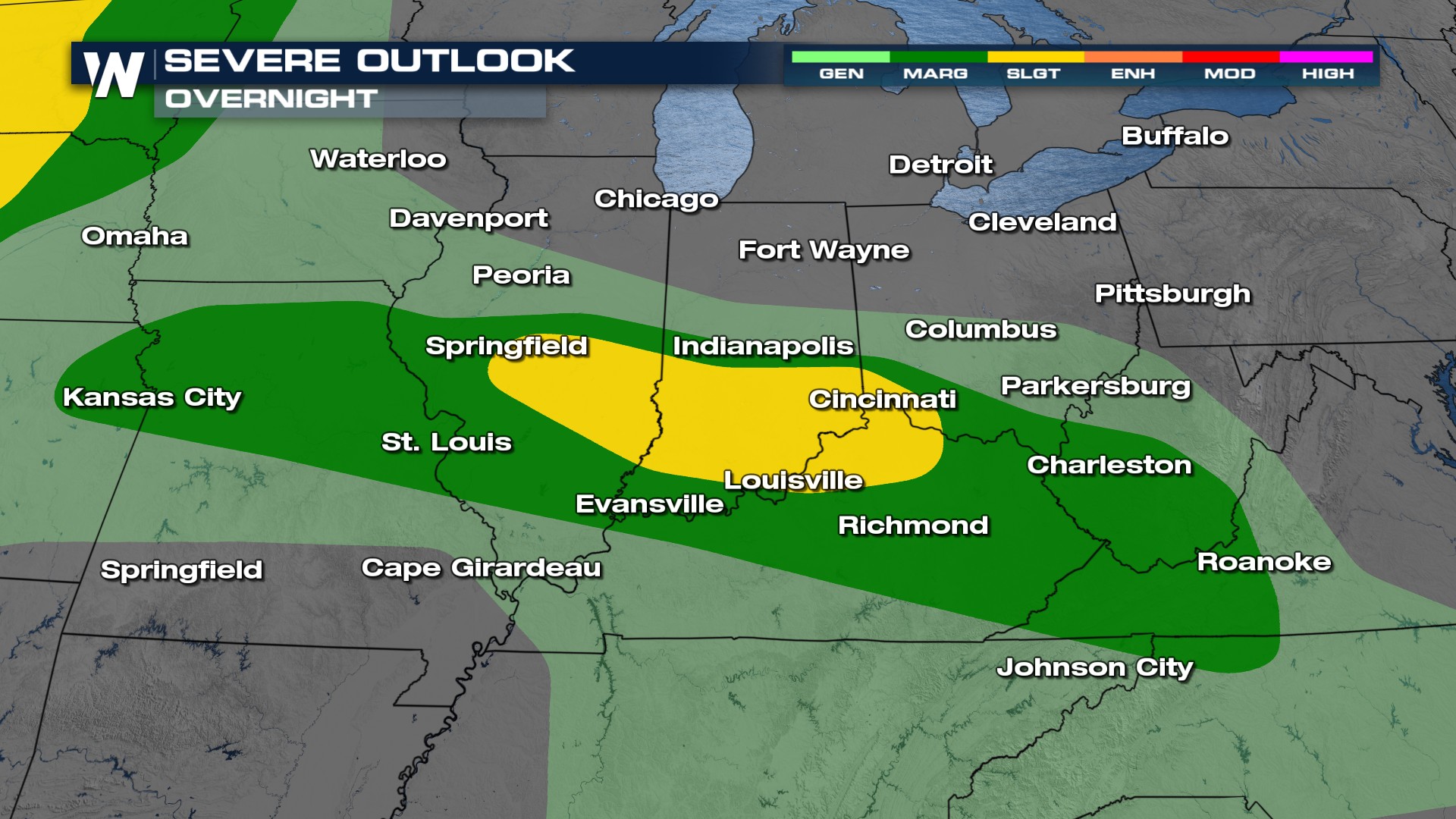 WeatherNation's tweet card. The Storm Prediction Center (SPC) has issued a marginal to slight