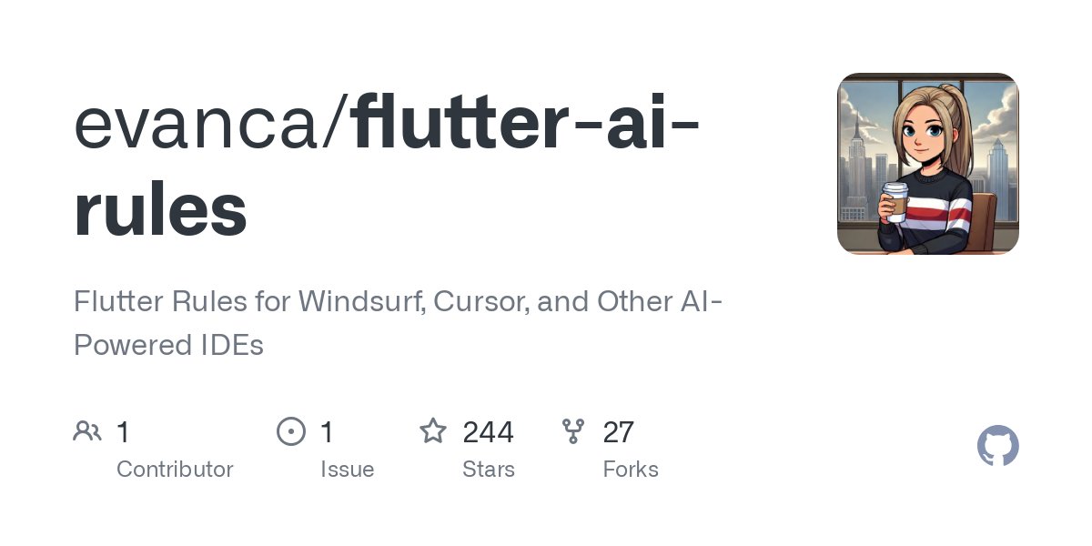 sethladd's tweet card. Flutter Rules for Windsurf, Cursor, and Other AI-Powered IDEs - evanca/flutter-ai-rules
