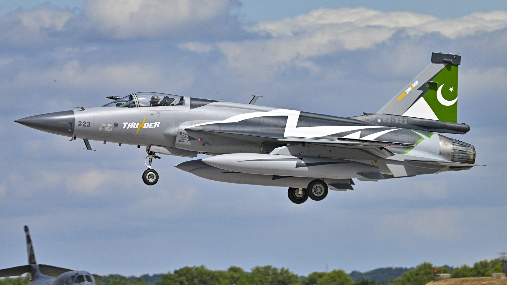TheAviationist's tweet card. The JF-17 Thunder was among the highlights of this year's Royal International Air Tattoo (RIAT) at RAF Fairford. The Pakistan Air Force (PAF) took part in
