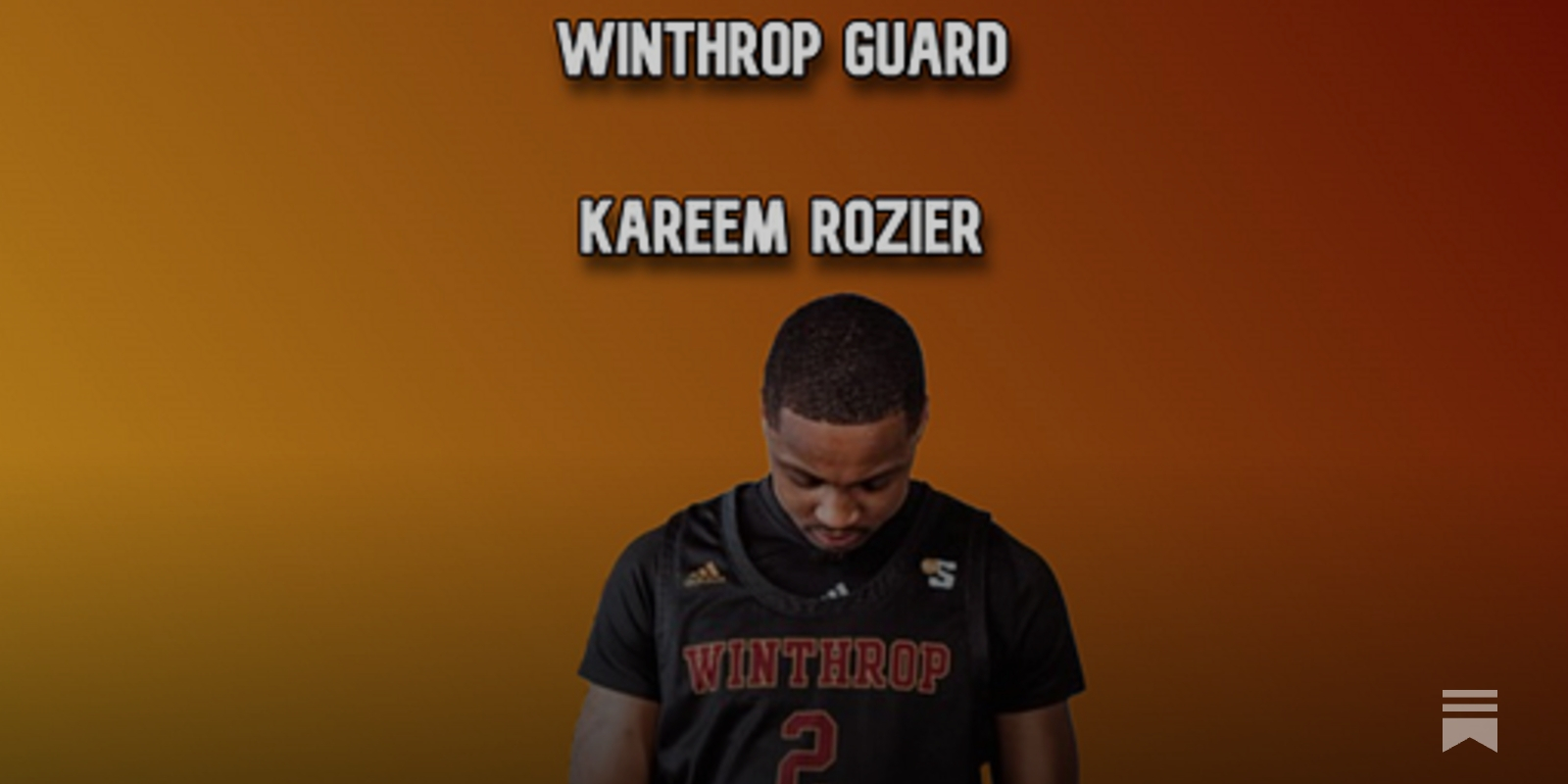 BigSouthHH's tweet card. My thoughts on Winthrop transfer guard Kareem Rozier