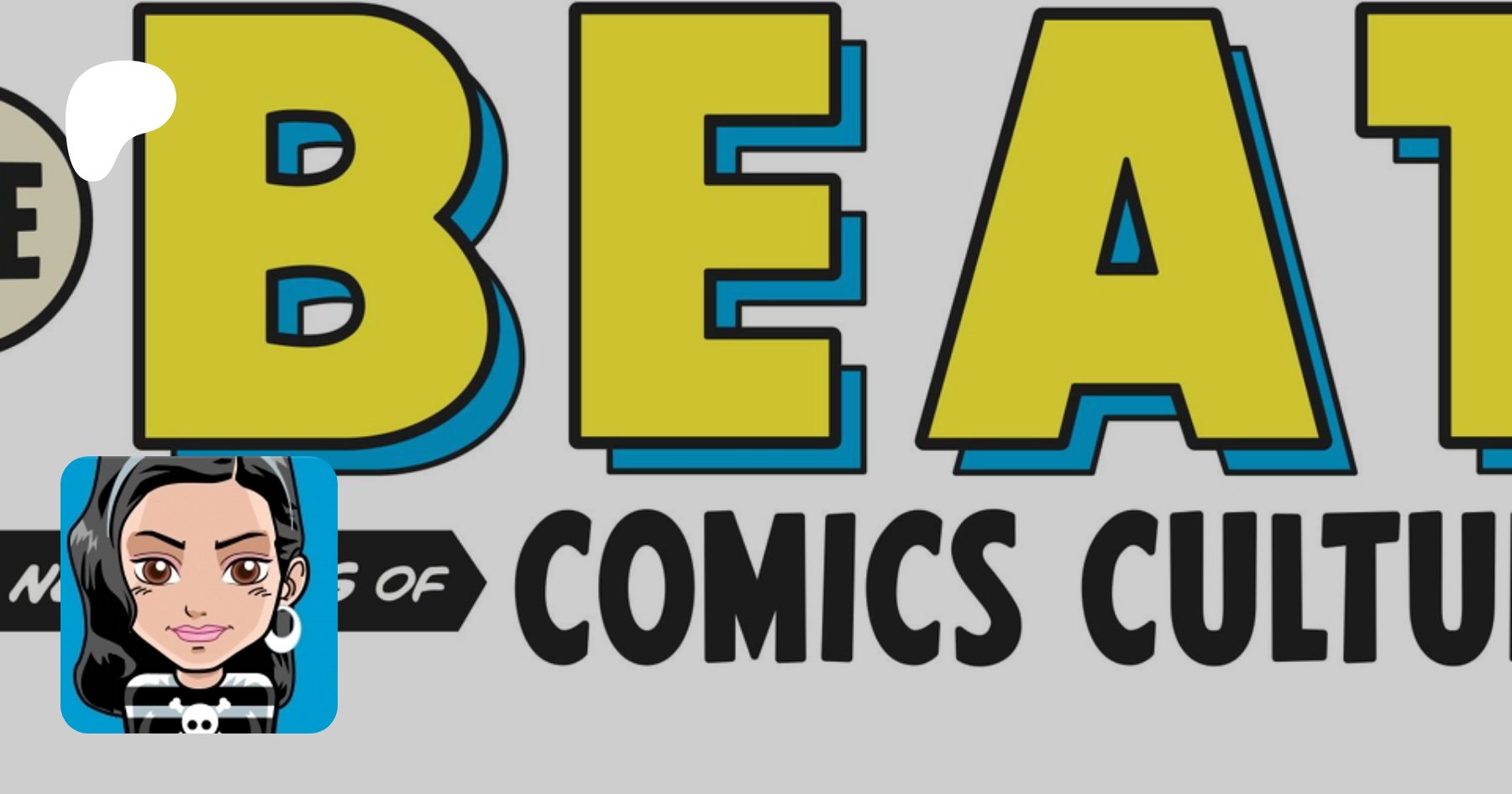 comicsbeat's tweet card. creating Journalism about the world of comic books and fandom