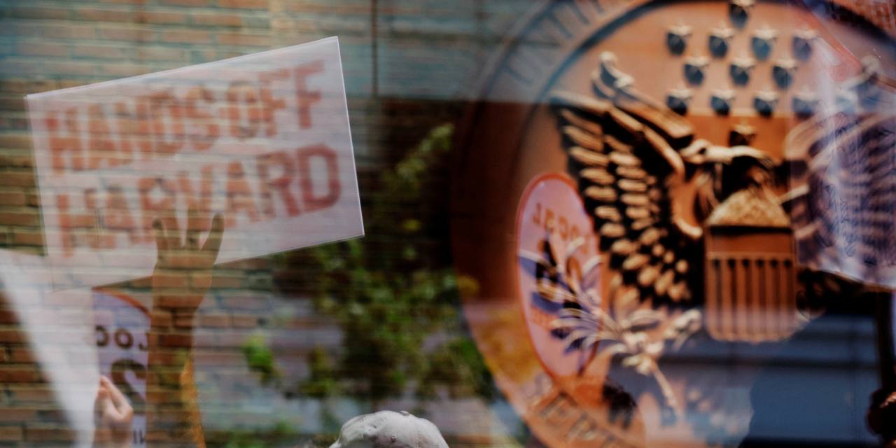 WSJ's tweet card. The Ivy League school is fighting to get its federal funding restored.