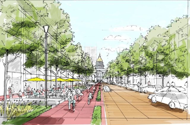 denverpost's tweet card. What better way to achieve the original concept of the pedestrian bridge, to symbolically link city and state, than by integrating the story of Colorado into the 5280 Trail adjacent to the state Ca…