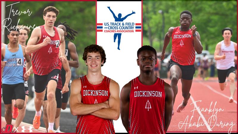 DsonRedDevils's tweet card. The Dickinson College men's track and field team was recognized on two fronts Monday afternoon by the United States Track & Field and Cross Country Coaches Association (USTFCCA).  First rising...