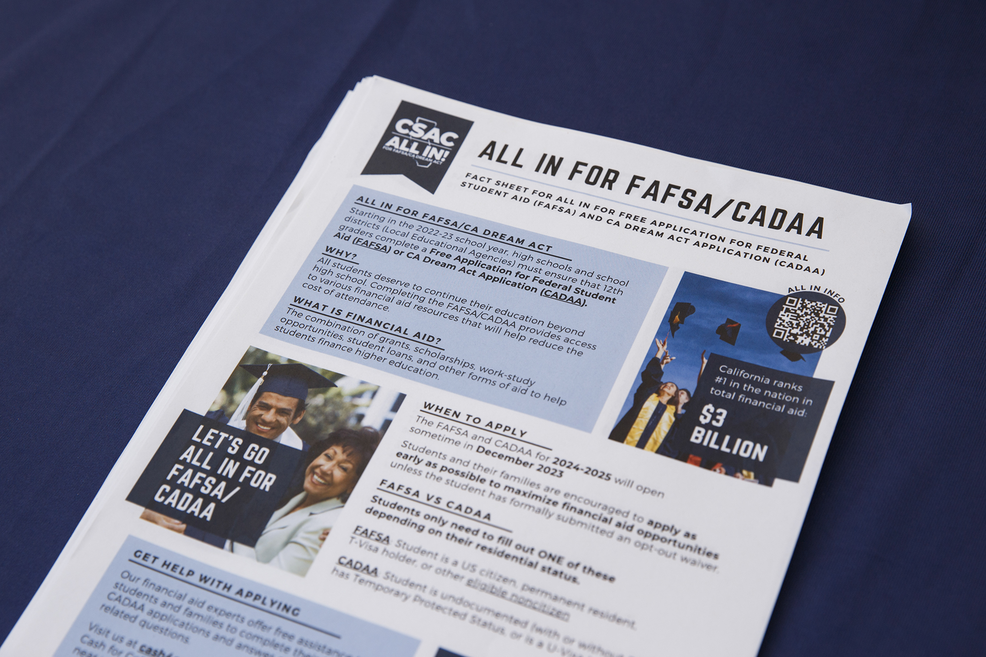 CalMatters's tweet card. California students submit federal financial aid applications even though they fear the government will identify immigrant parents for deportation.