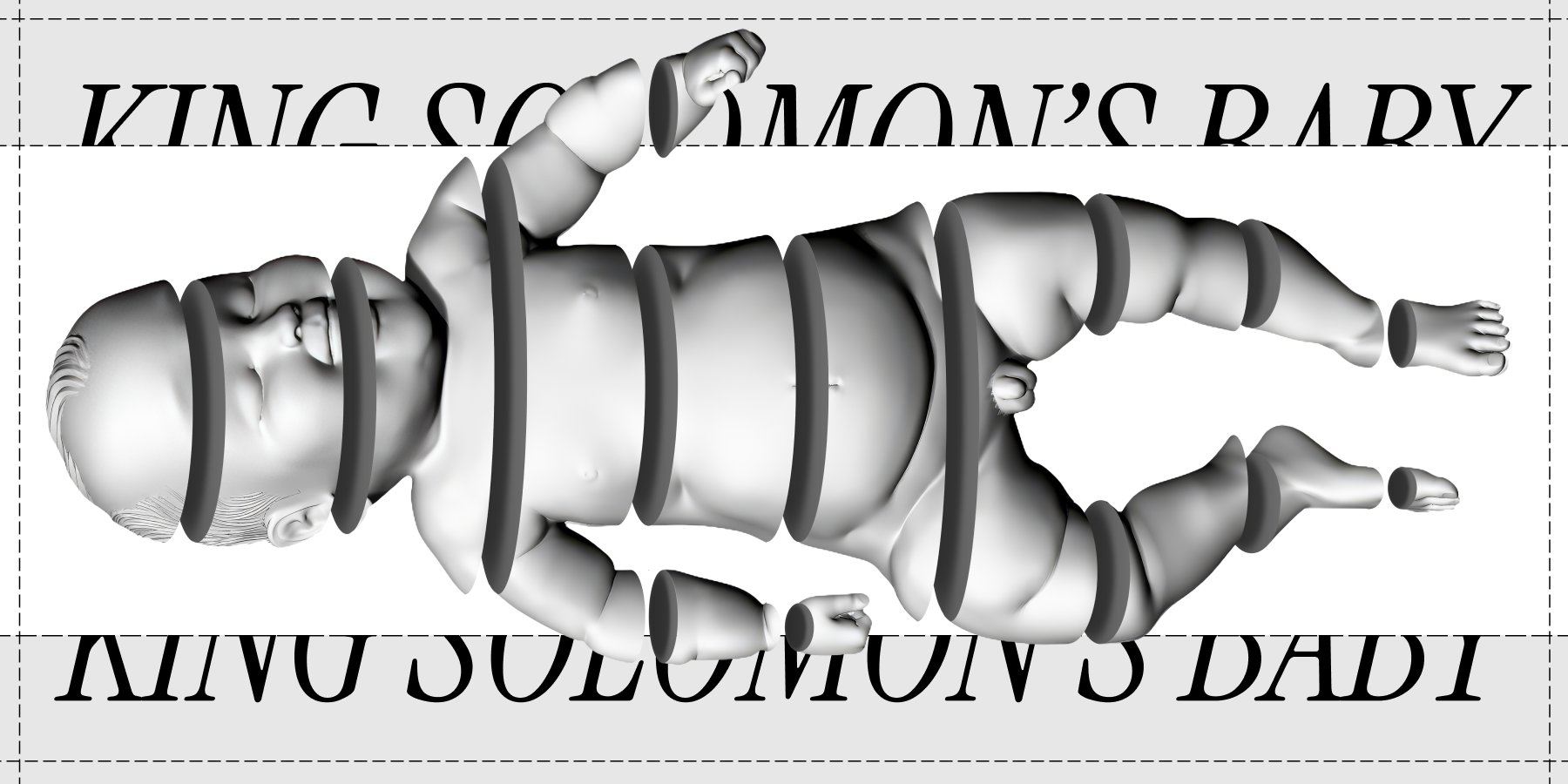 eusou_jp's tweet card. One massive sculpture, chopped into up to 1000 pieces.