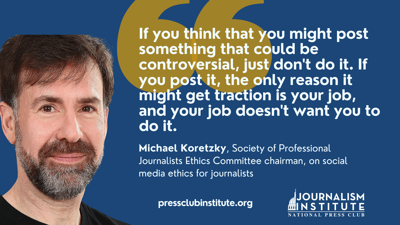 NPCInstitute's tweet card. After ABC’s Terry Moran was suspended over a social media post, questions around how journalists balance personal expression with professional impartiality — especially in today’s hyper-partisan...