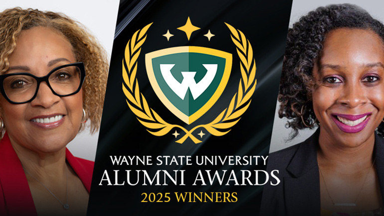 WayneStateCLAS's tweet card. Wayne State University celebrates outstanding alumni achievements with 2025 Alumni Awards