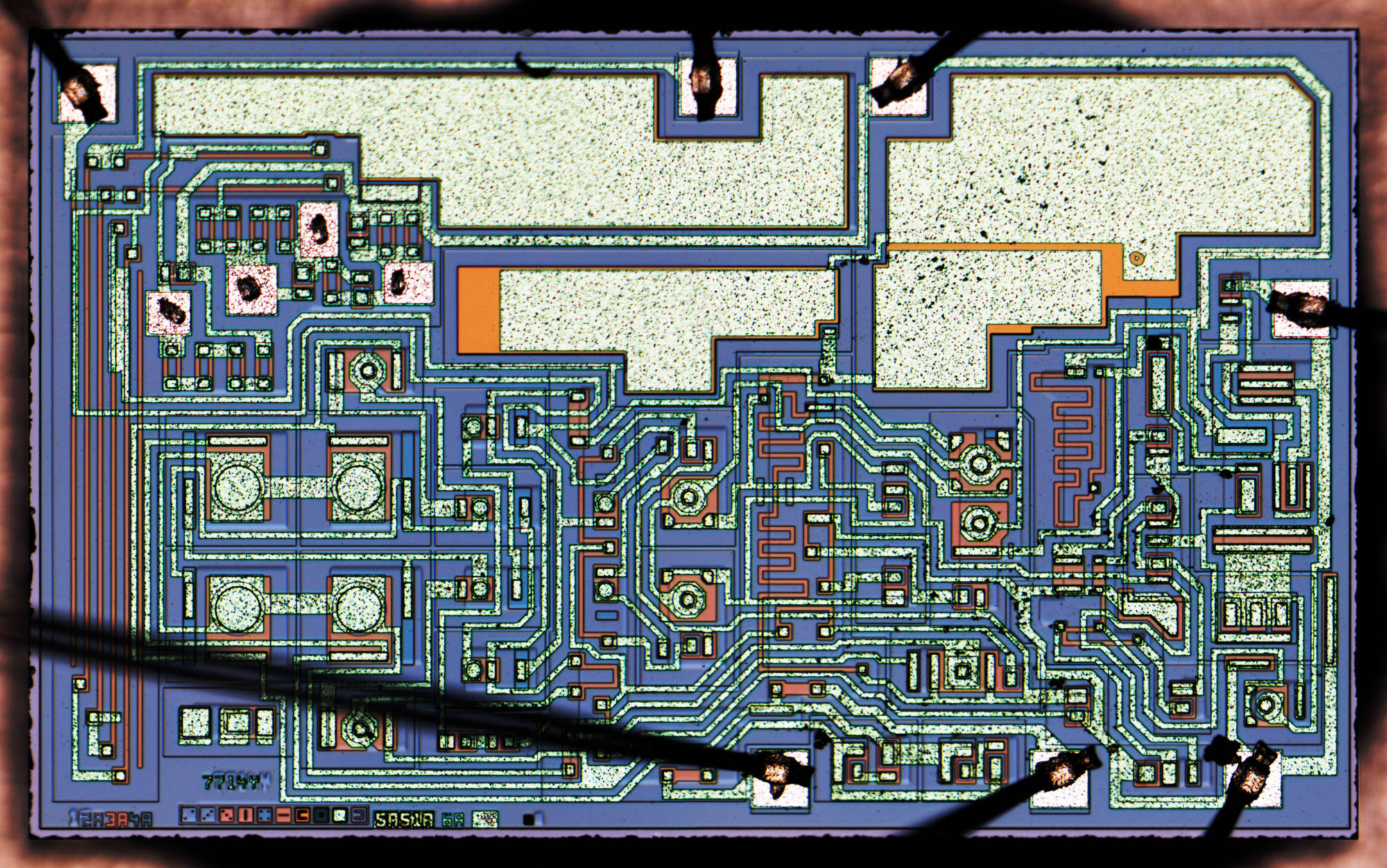 matthewvenn's tweet card. An Integrated Circuit is a collection of circuit elements all together on one piece of silicon. Example elements include: transistors, for example MOSFETS resistors capacitors inductors Here is an...