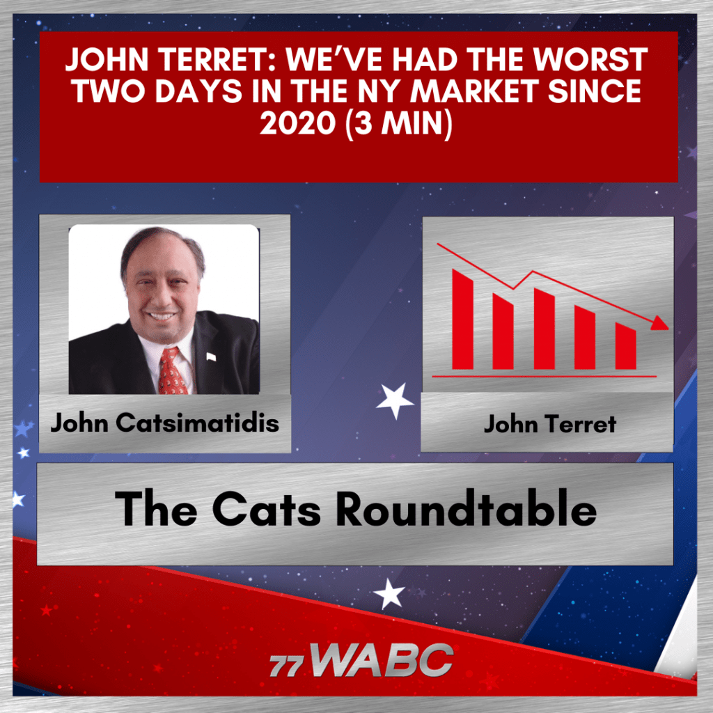 JohnTerrett1's tweet card. John Terret: We’ve Had The Worst two Days In The NY Market Since 2020 (3 Min)
