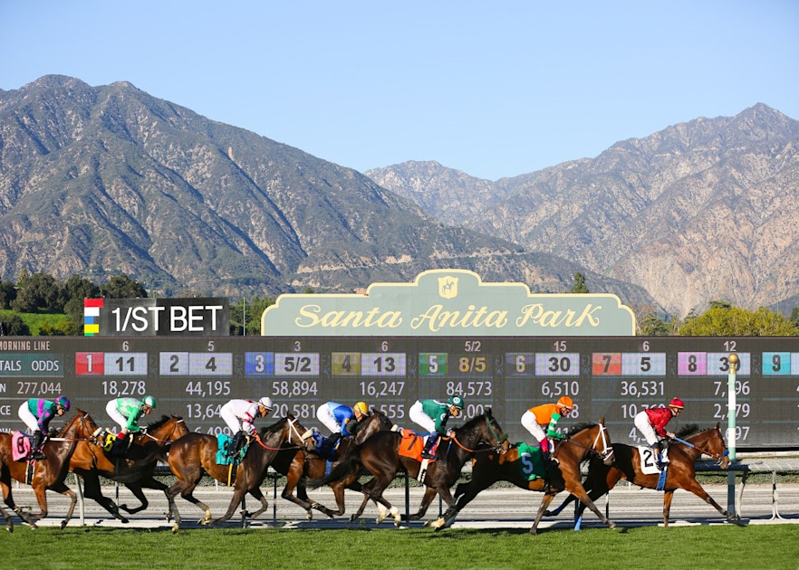 SAPublicity's tweet card. Increases In All Key Categories Highlight Santa Anita Park’s 2024-25 Winter-Spring Season, Including Gains In Handle, Field Size, On Track Attendance And Safety