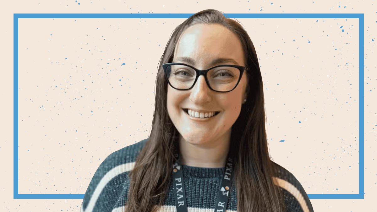 UNC's tweet card. Caroline Collins parlayed her puzzle skills and love for animation into a position as a senior production coordinator.