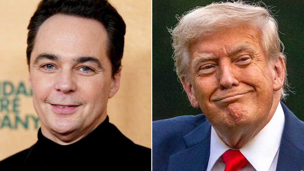 ZSharf's tweet card. Jim Parsons says it's "criminal" that Donald Trump's administration shut down the nation's LGBTQ+ crisis hotline.