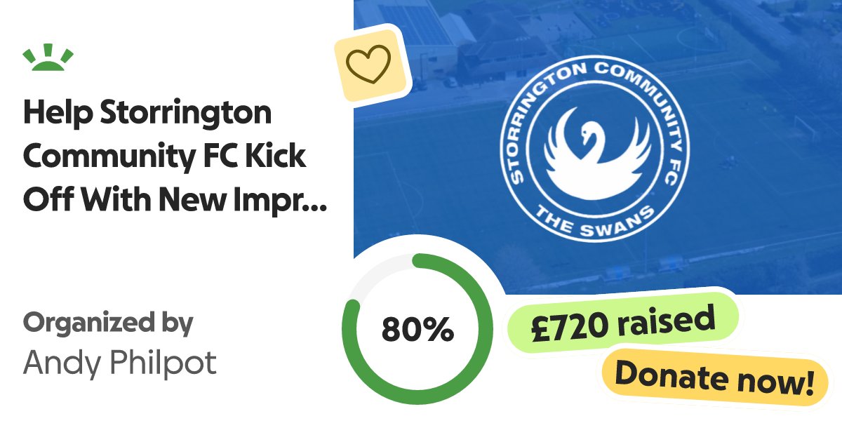 StorringtonFC's tweet card. We are Storrington Community FC!!! After the recent disappo… Andy Philpot needs your support for Help Storrington Community FC Kick Off With New Improvements