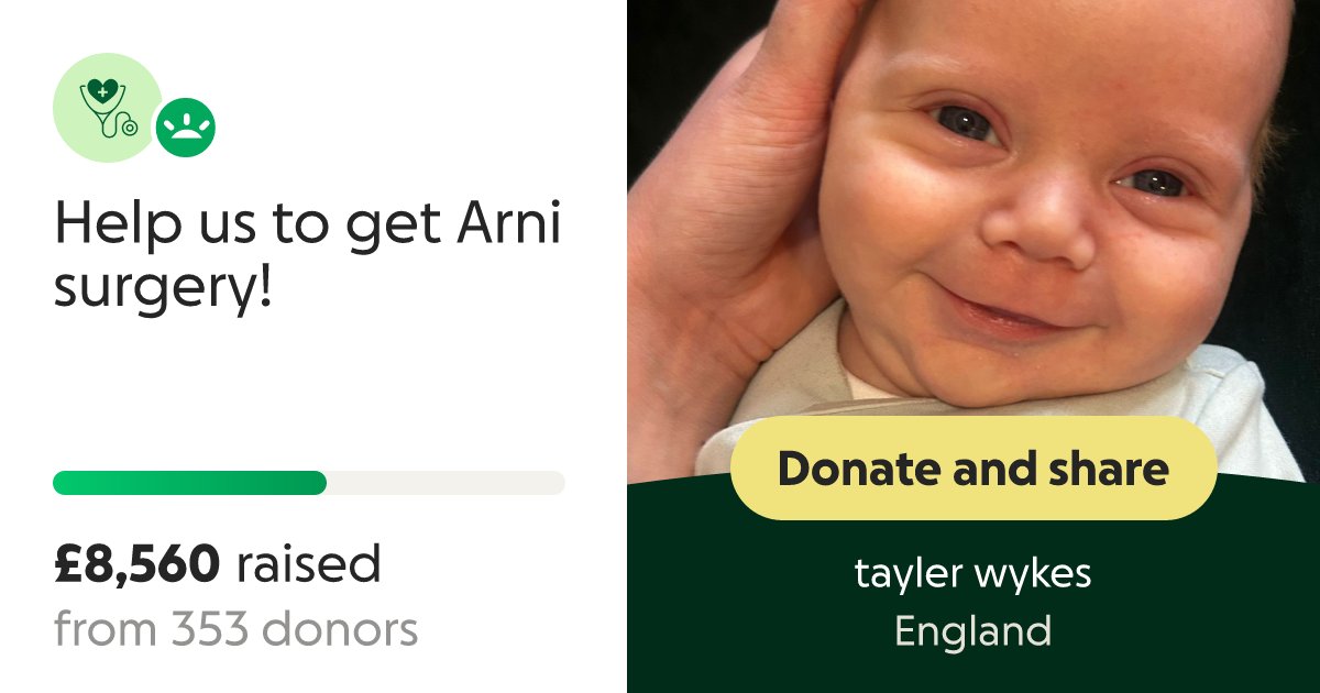 dave43law's tweet card. As a family, we’ve made the decision to fund part of Arnis care privately, the urology side … tayler wykes needs your support for Help us to get Arni surgery!