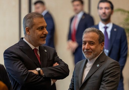 trtworld's tweet card. Hakan Fidan and Abbas Araghchi discuss preparations for Friday's talks over the phone, as well as developments in Gaza and Syria.