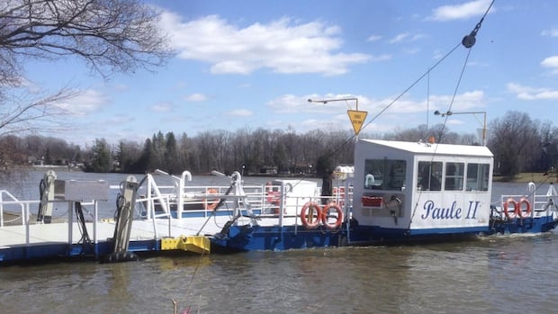 kwok_xian's tweet card. A Laval police spokesperson said a car fell into the water after one of the ferry’s mooring lines detached as cars were disembarking. The driver managed to escape the car before it sank.