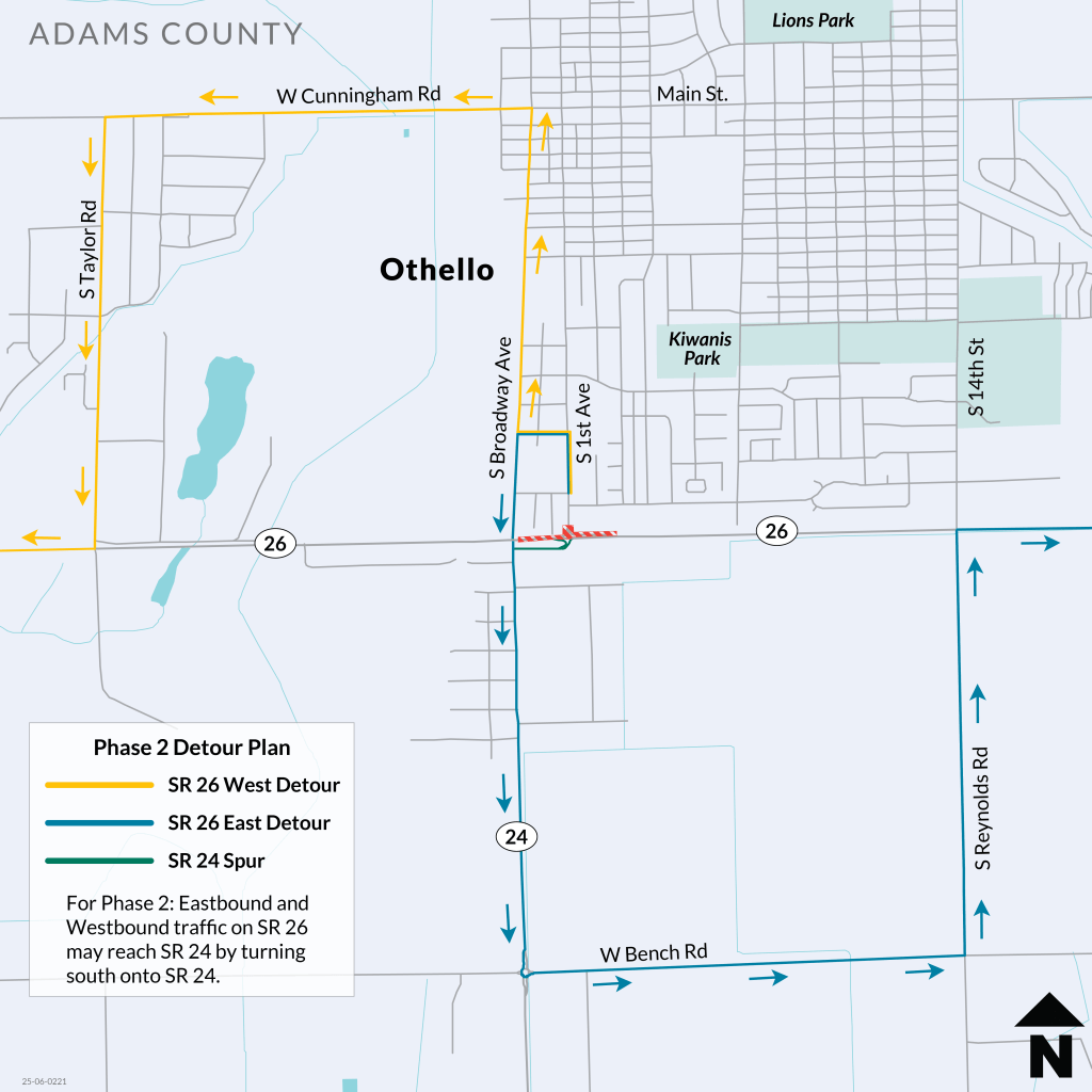 LCValleyNews's tweet card. A trip to Seattle will take a little longer soon. Highway 26 is getting a roundabout in Othello. There’s no hard-start date announced yet, but next month road crews will detour traffic around the...