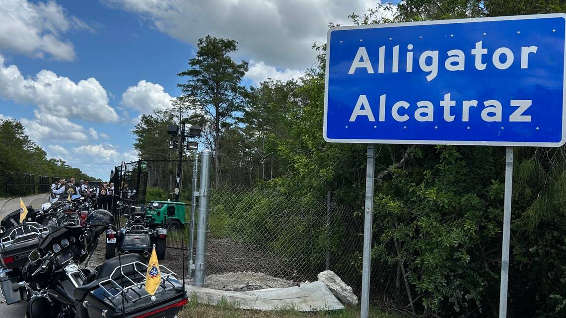EMichaelJones1's tweet card. Miami’s top Catholic leader stopped by the state’s controversial Everglades detention center for migrants during a Sunday motorcycle ride with dozens of other Catholic bikers.