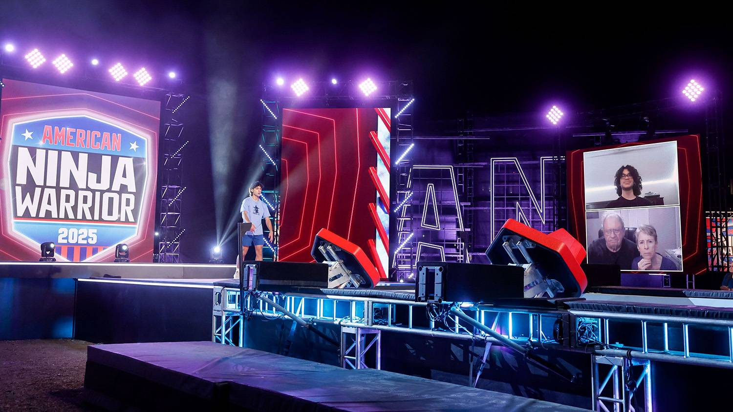 txst_news's tweet card. Aidan Gonzales, a senior film concentration major at TXST, is a featured contestant in this year’s American Ninja Warrior (ANW) reality competition TV show.