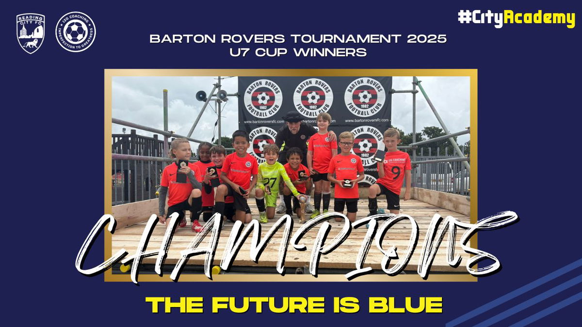 RCFC_Academy's tweet card. New Under 7s win cup at Barton Rovers Tournament