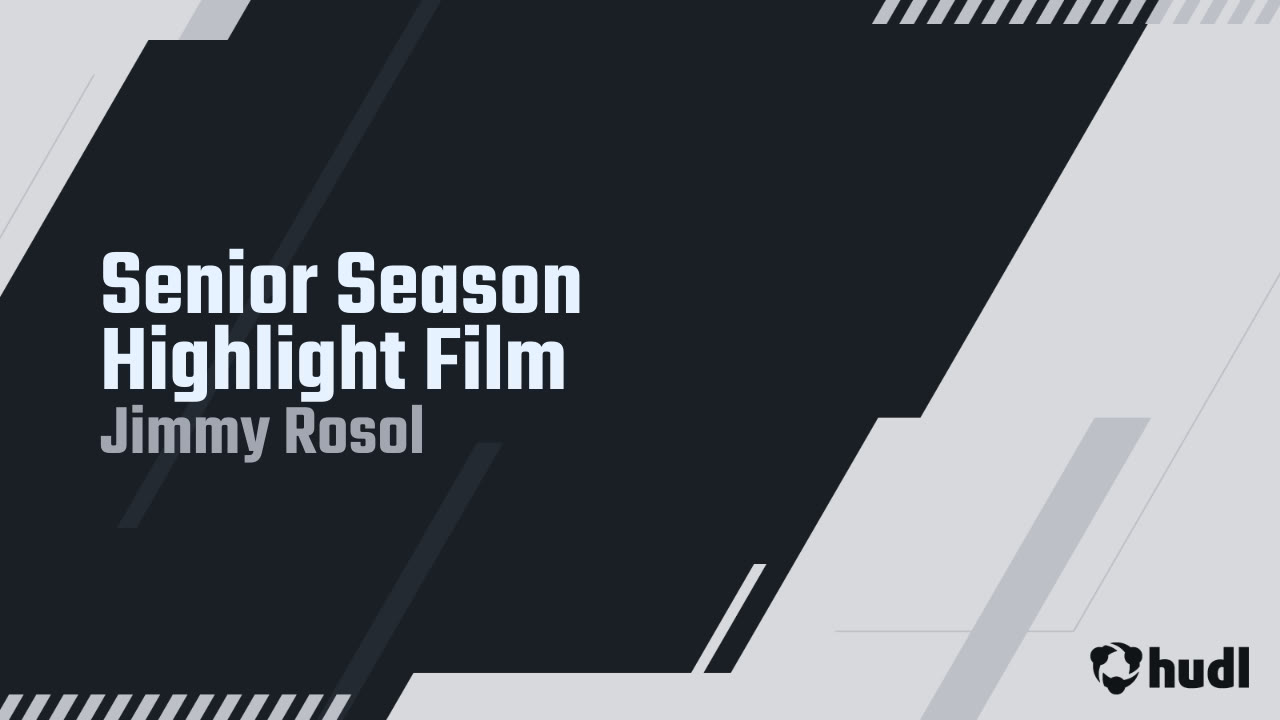 J_Rosol32's tweet card. Senior Season Highlight Film