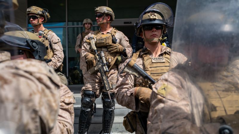 ZcohenCNN's tweet card. Roughly 700 active-duty US Marines who were mobilized last month to respond to protests in Los Angeles are being sent home from the mission, the Pentagon said Monday.