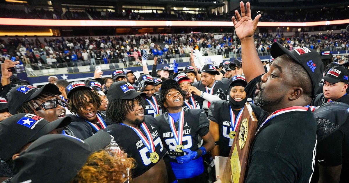 SportsDayHS's tweet card. A state championship coach worries that with the new age of recruiting, Texas high school football players will start to sit out their senior year to avoid...