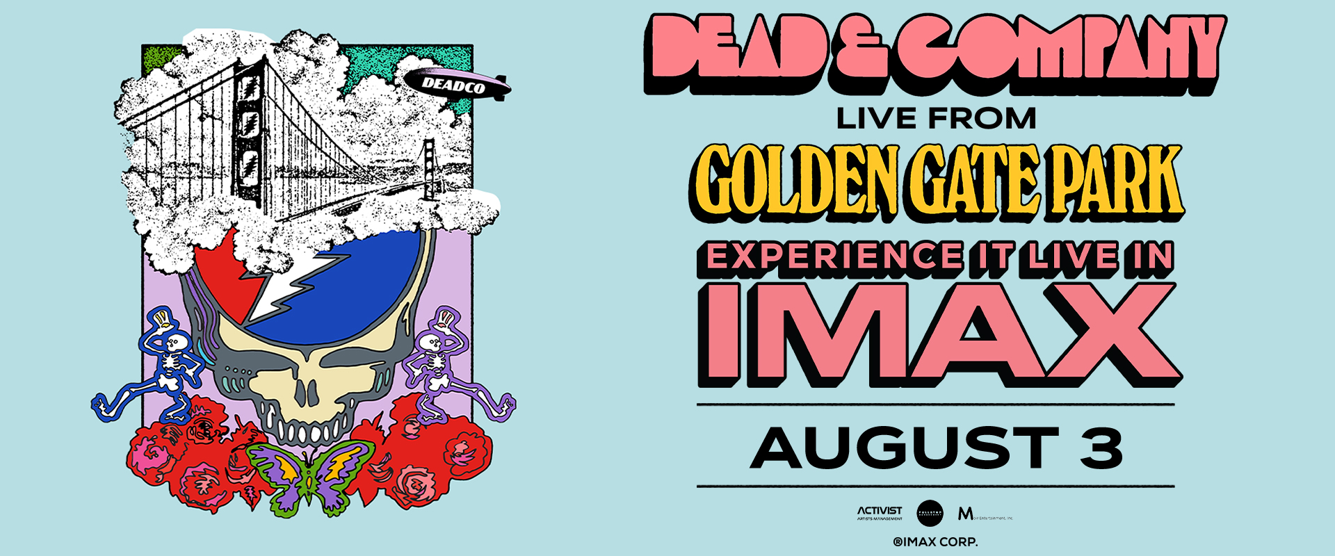 DanielLurie's tweet card. Dead & Company Live In IMAX From Golden Gate Park | Experience It Live In IMAX | August 3 2025