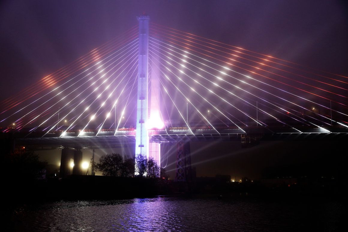 m_jfrench's tweet card. The state’s power authority spent more than $100 million for lights the former governor wanted on New York City’s bridges.
